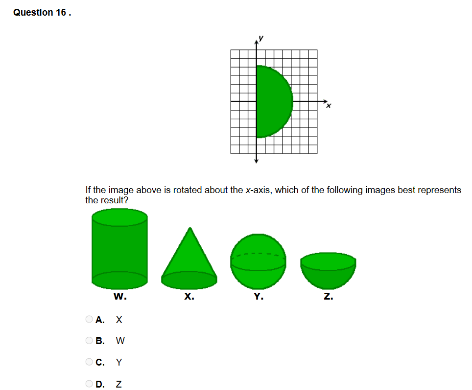 Solved Question 16. If the image above is rotated about the | Chegg.com
