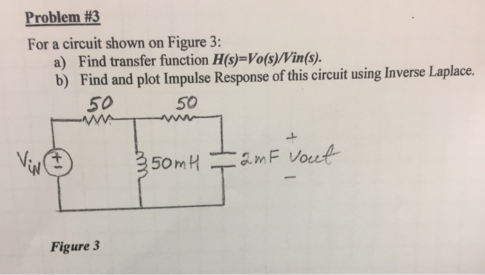Solved Problem #3 For a circuit shown on Figure 3: a) Find | Chegg.com