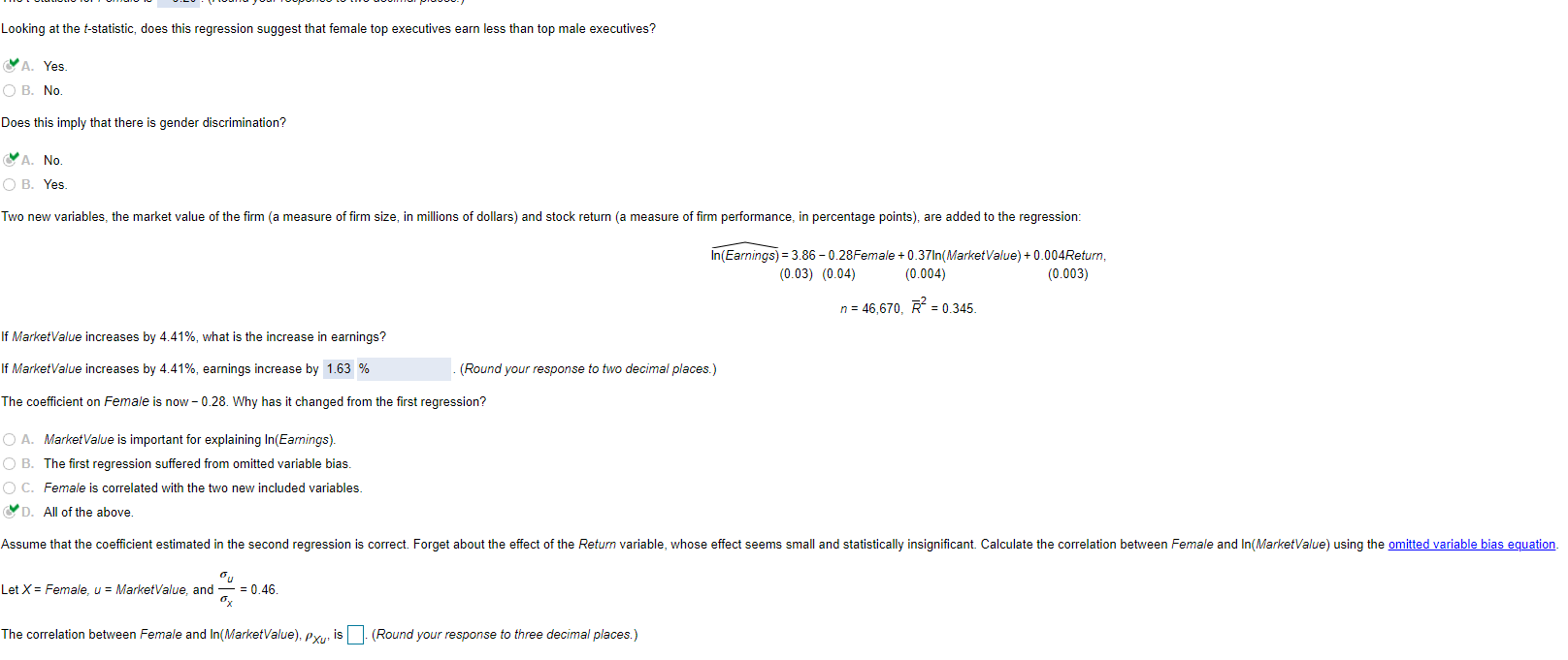 Solved This Problem Is Inspired By A Study Of The gender Chegg