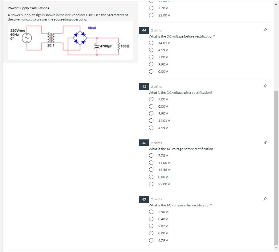 Solved Power Supply Calculations A power supply design is | Chegg.com