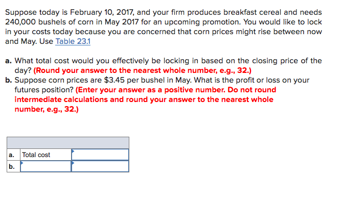 Solved Suppose Today Is February 10 2017 And Your Firm Chegg Solved Suppose Today Is February 10 2017 And Your Firm Chegg