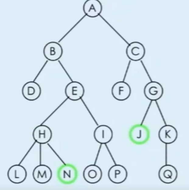 Solved Solve BFS using this algo and the tree below explain | Chegg.com