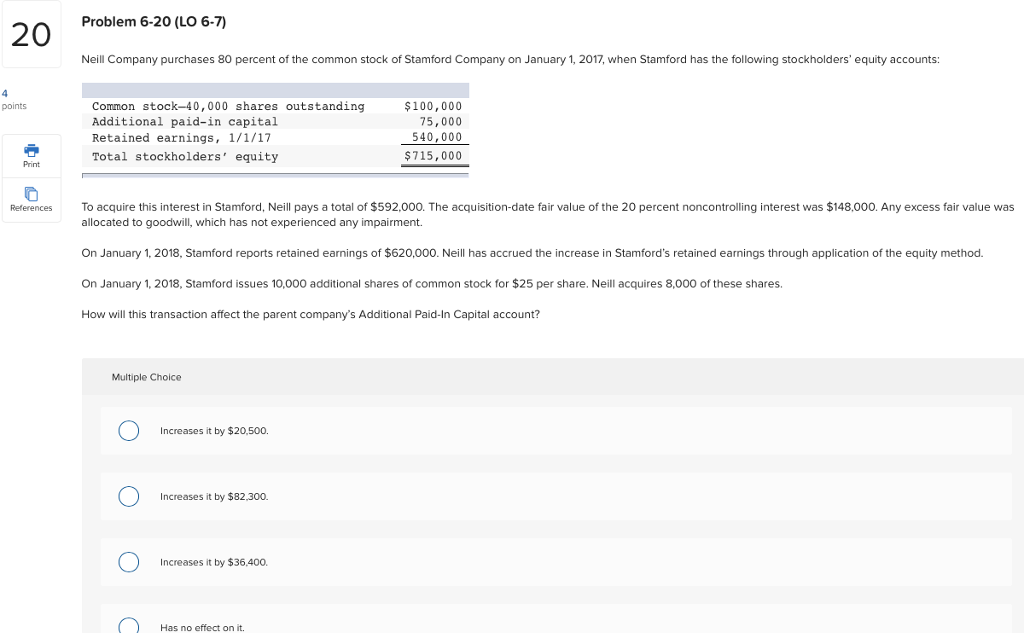 Solved Problem 6-20 (LO 6-7) Neill Company purchases 80 | Chegg.com