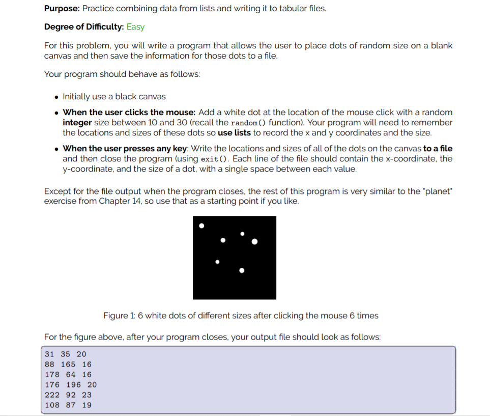 Solved Purpose Practice combining data from lists and Chegg