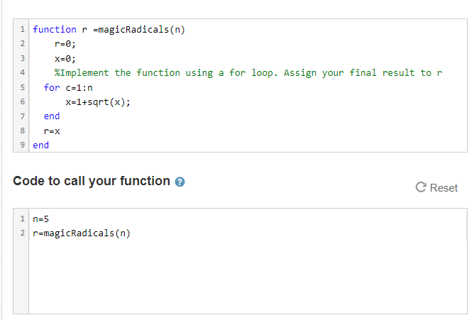 Solved Write a MATLAB function to compute the value of the | Chegg.com