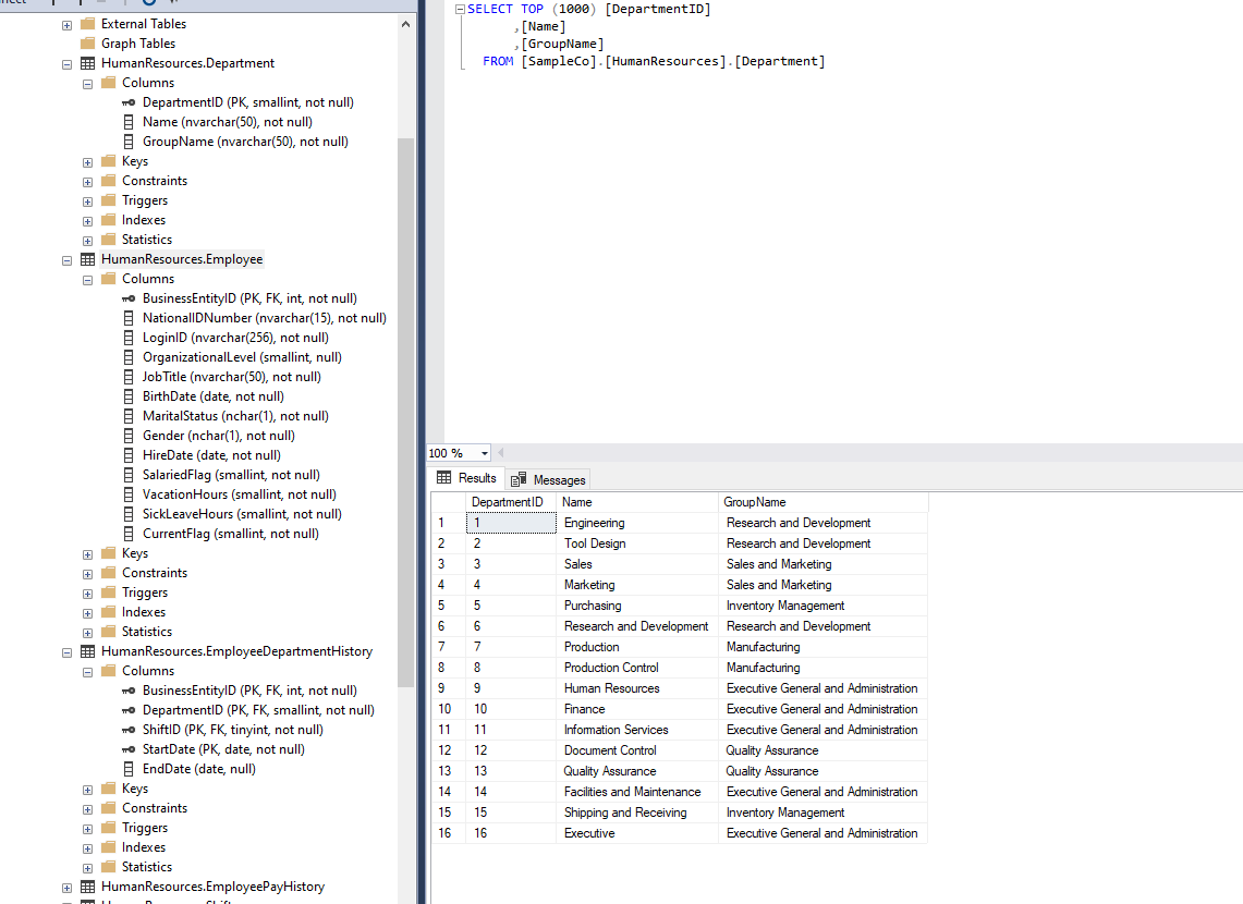 Write a SQL query that returns all columns and rows | Chegg.com