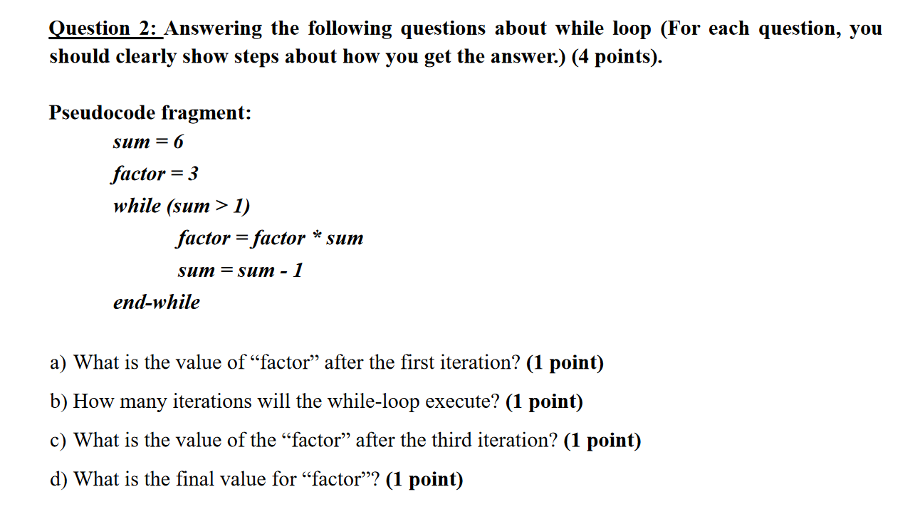 Solved Question 2: Answering the following questions about | Chegg.com