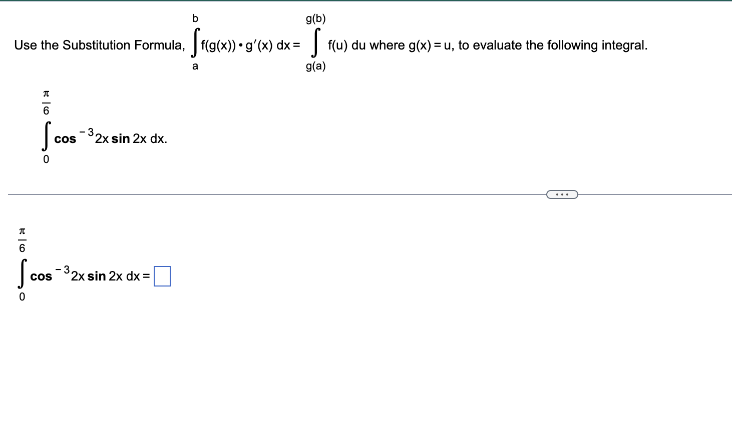 Solved Use the Substitution Formula, | Chegg.com