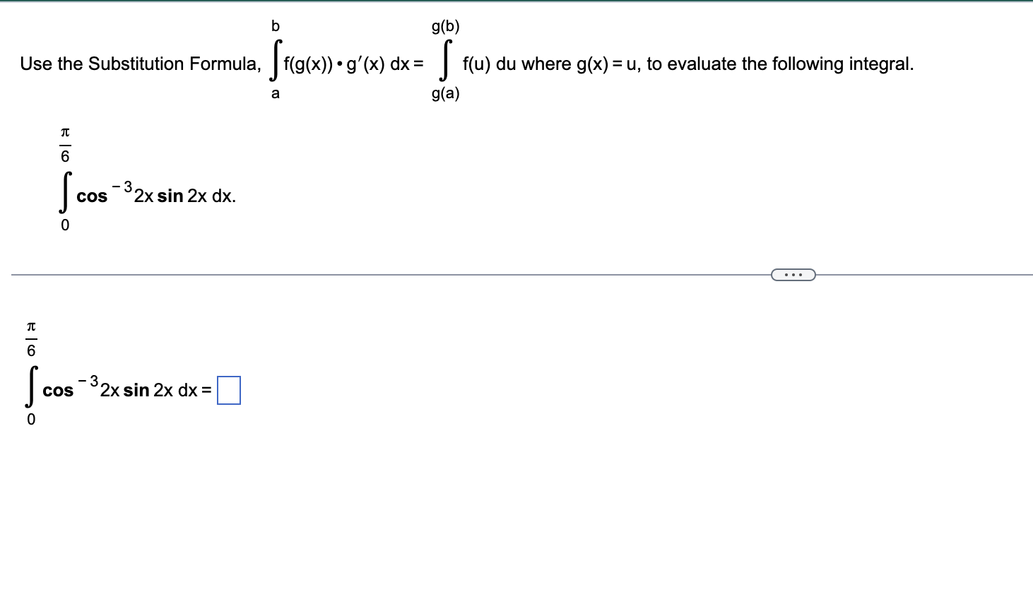 Solved Use The Substitution Formula, | Chegg.com