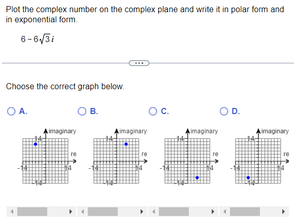 Solved Plot the complex number on the complex plane and | Chegg.com