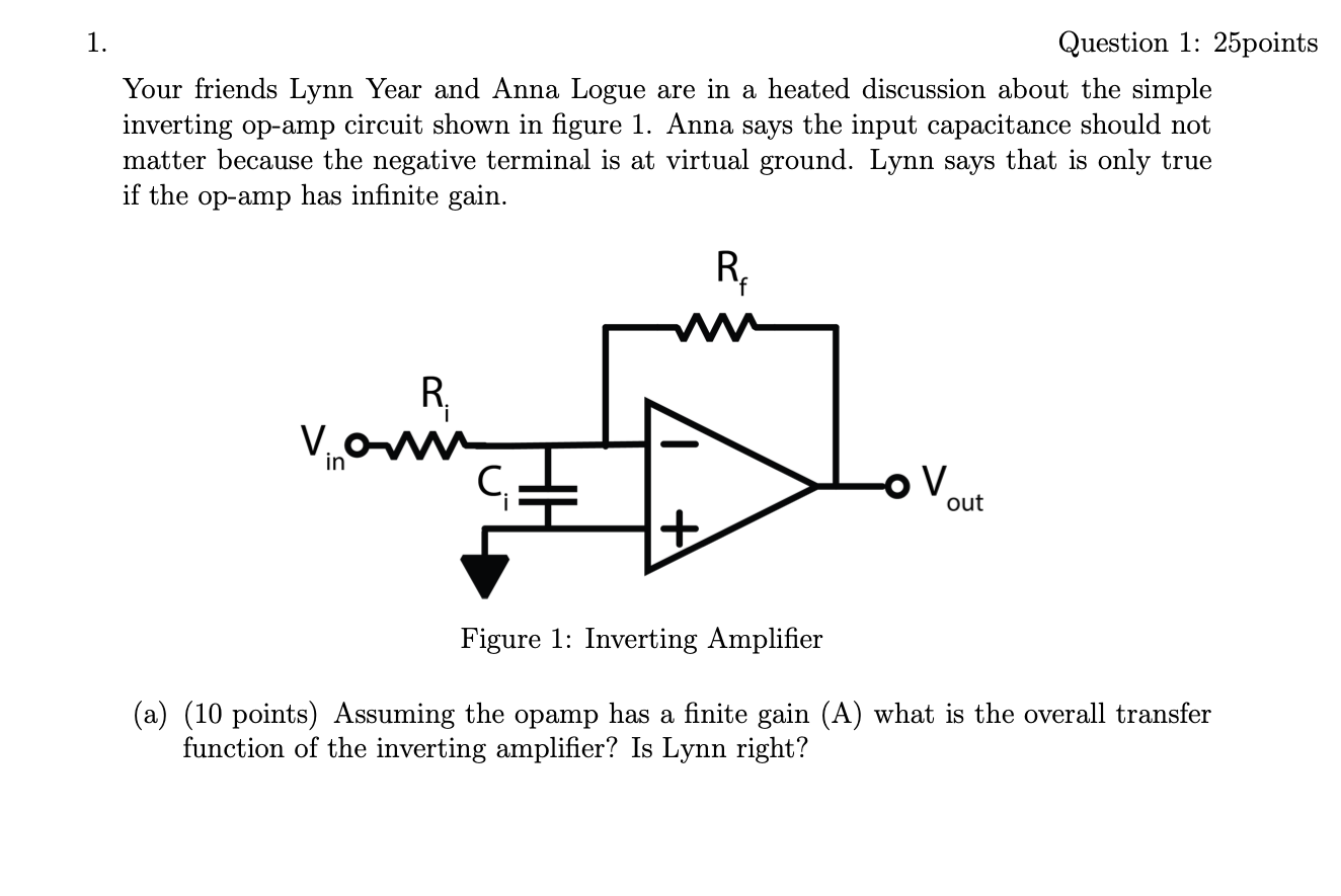 Solved hoe does A affect this transfer function? | Chegg.com