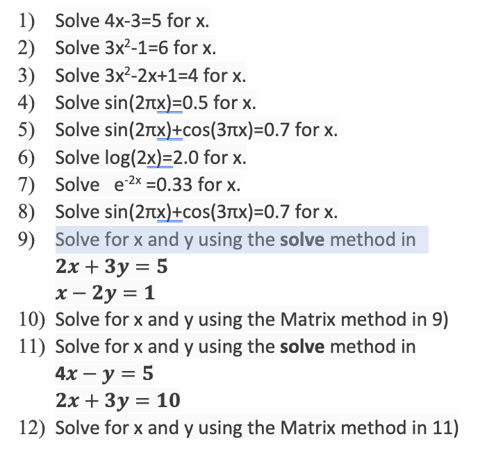 solve 2 x 3 )= 3 5 x 4