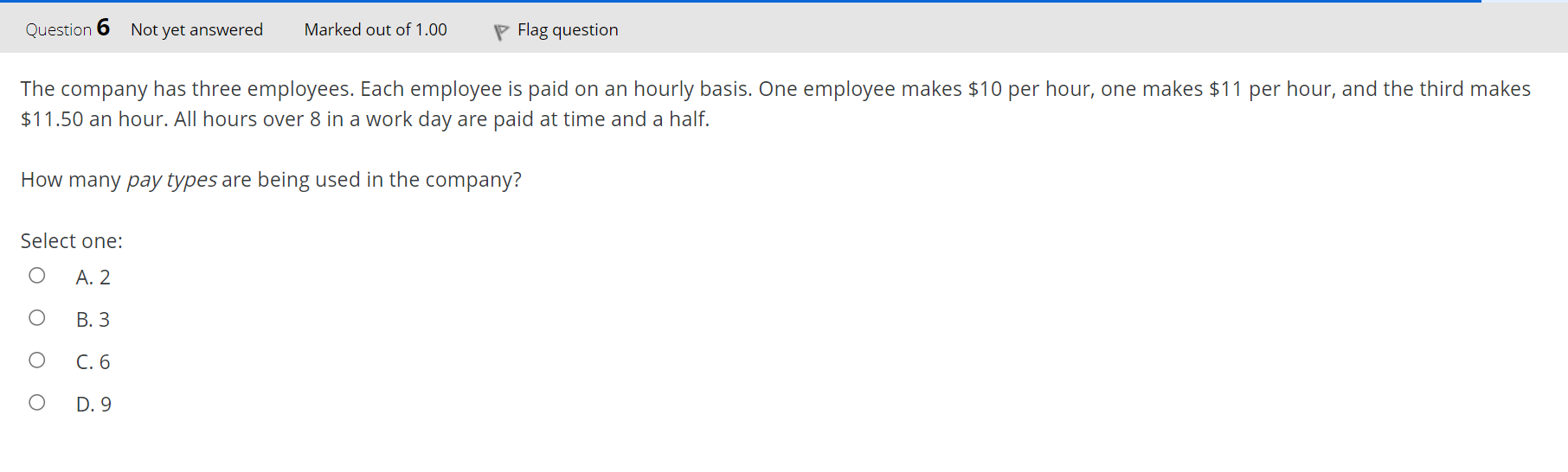 Solved The company has three employees. Each employee is