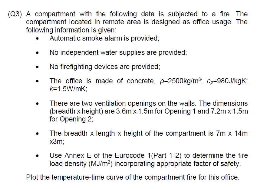 Solved Q3) A compartment with the following data is | Chegg.com