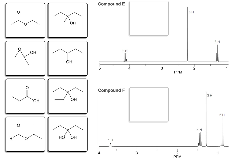 Solved Treatment of compound E (molecular formula C4H8O2) | Chegg.com