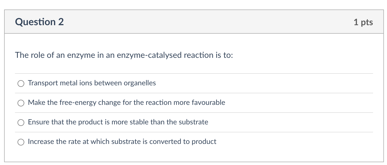 Solved An enzyme increases the rate of the chemical reaction | Chegg.com