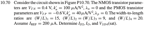 Solved 70 Consider The Circuit Shown In Figure P10.70. The 