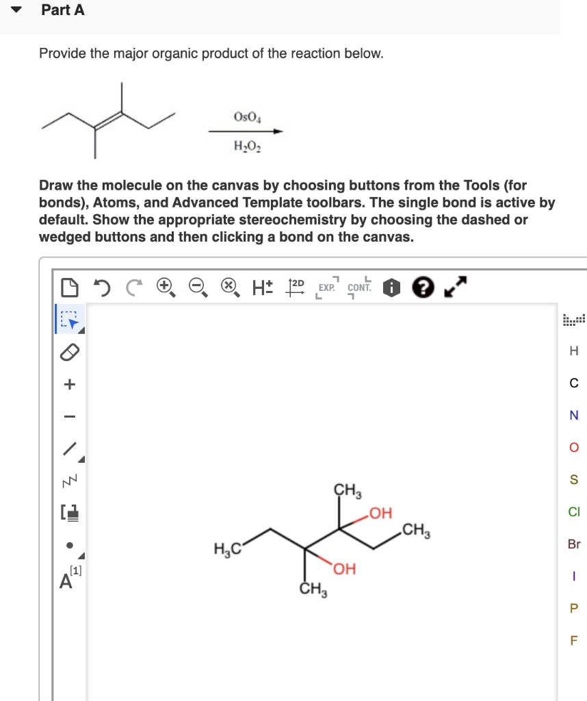 Solved Draw the major organic product generated in the