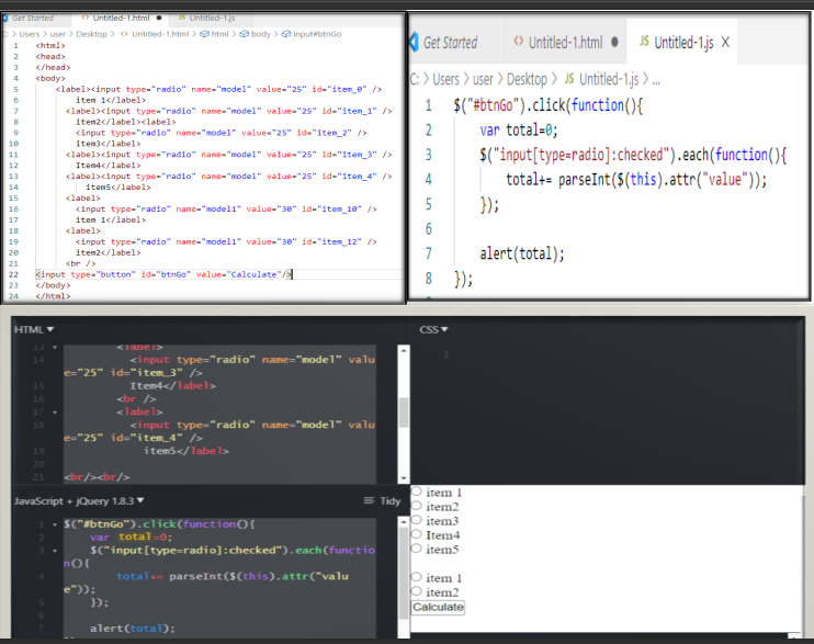 Solved i need help to connect the html code page with js | Chegg.com
