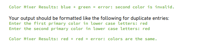 Solved 2. Color Mixer (adapted from #7) - Save the file as | Chegg.com