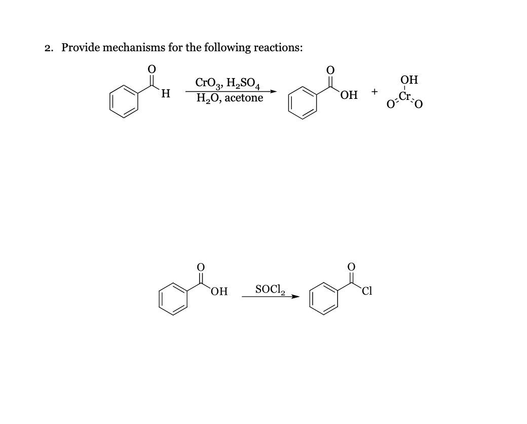 Solved 2. Provide mechanisms for the following reactions: | Chegg.com