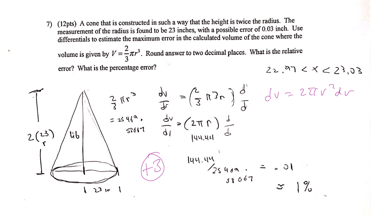 Solved Calculus 1 word problem. Derivatives, percentage | Chegg.com