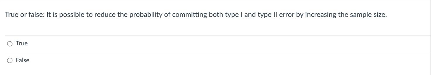 Solved True or false: It is possible to reduce the | Chegg.com
