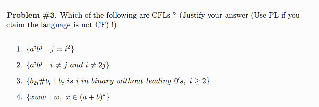 Solved Problem #3. ﻿Which Of The Following Are | Chegg.com