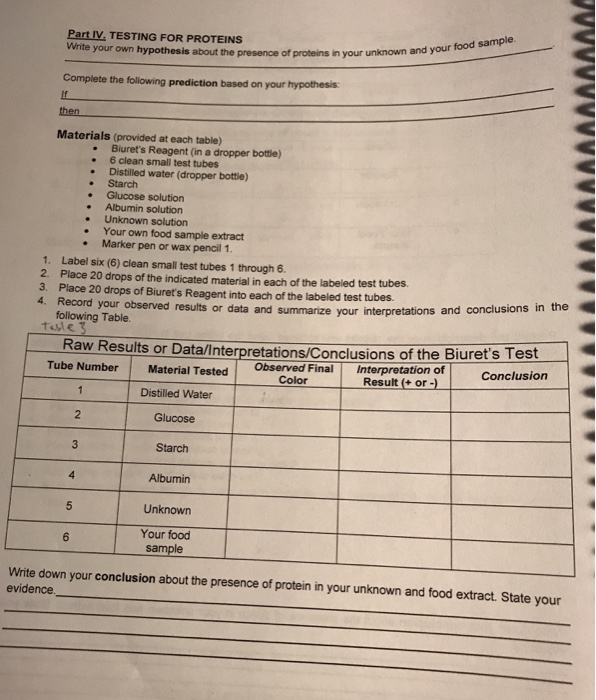 Identification Of Biomolecules Lab Test Results vrogue.co