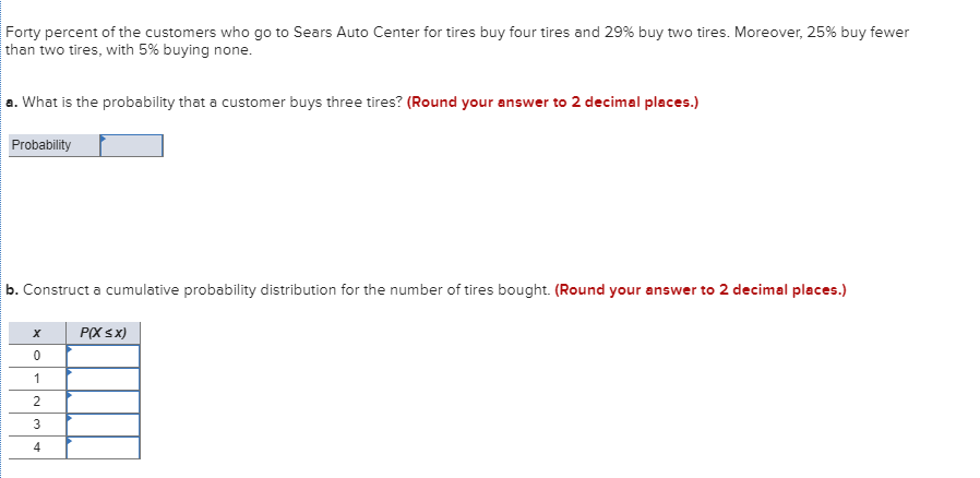 Solved Forty percent of the customers who go to Sears Auto