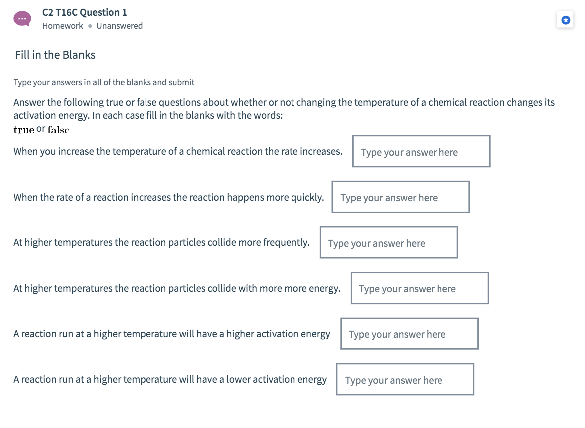 Solved C2 T16C Question 1 Homework. Unanswered Fill in the | Chegg.com