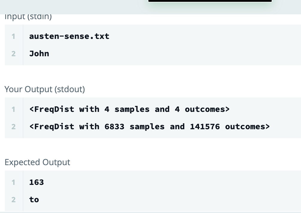 Solved ? NLP Python simple Text Operation 3 Define a | Chegg.com