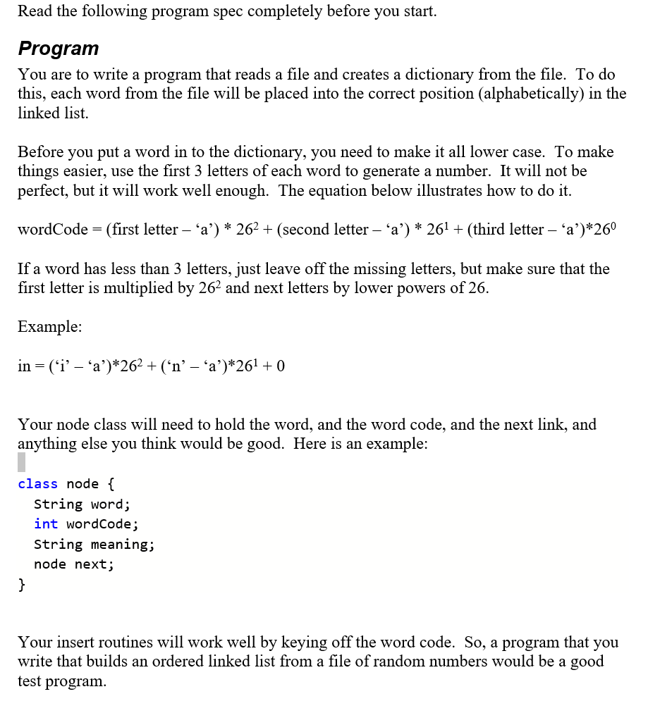 Solved I am trying to complete this data structures program | Chegg.com