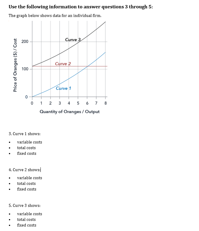 Solved Use the following information to answer questions 3 | Chegg.com