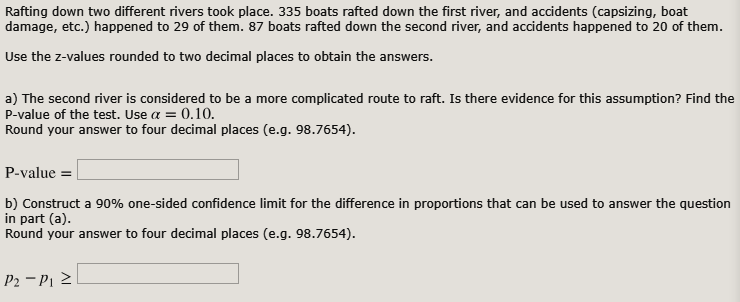Two River Problem Solved Rafting down two different rivers took place. 335 | Chegg.com