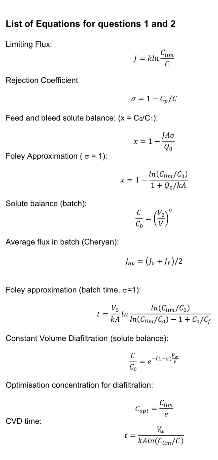 Solved In relation to bioprocessing - Calculate the feed | Chegg.com