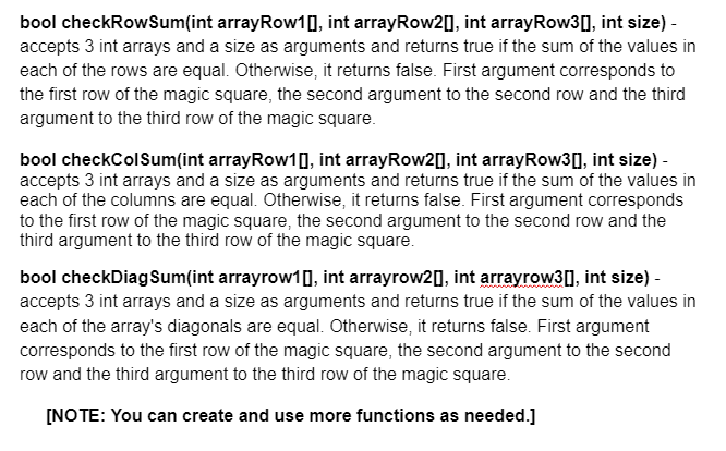 Solved Write a program that simulates a magic square using | Chegg.com