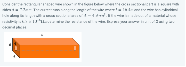 Solved Consider the rectangular shaped wire shown in the | Chegg.com