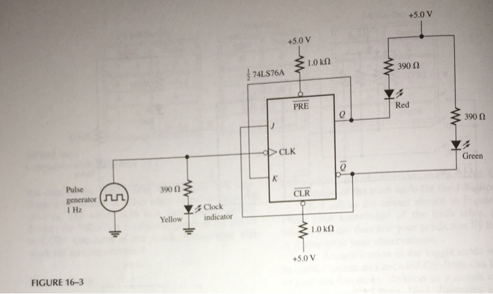 Solved S. Assume the red LED in Figure 16-3 is on steady and | Chegg.com