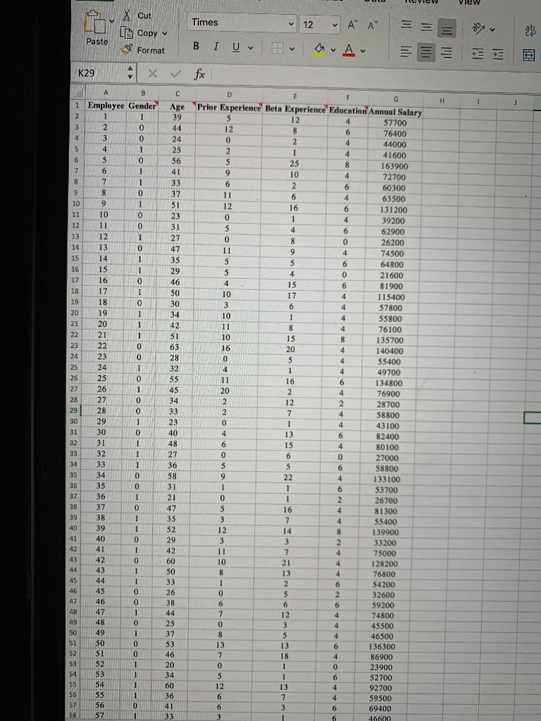 Solved A For Each Of The Variables State The Type Of Ea Chegg Com