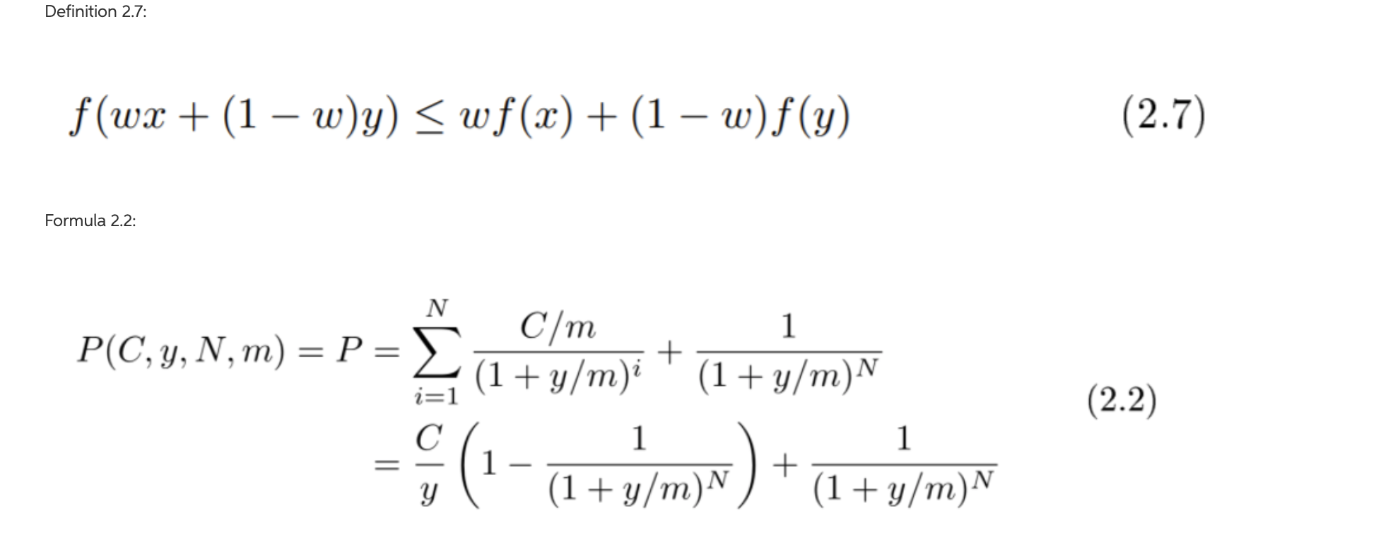 Solved 3pts Convexity A If F Exists Use The Defini Chegg Com