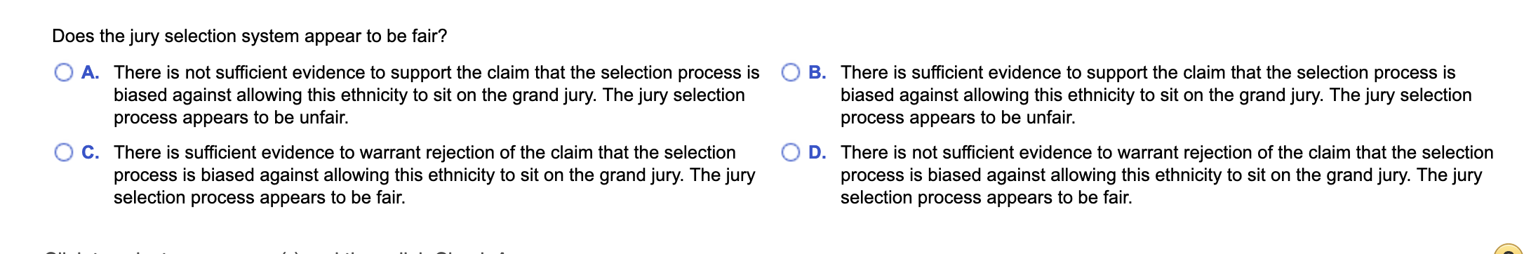 null hypothesis conclusion example