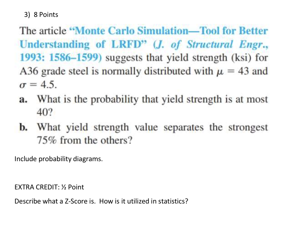 Solved 3) 8 Points The article "Monte Carlo SimulationTool