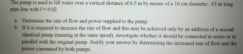 Solved Exercise 1 The performance of a centrifugal pump at | Chegg.com