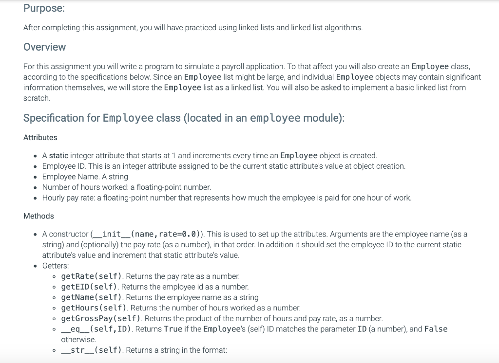 Solved Purpose: After completing this assignment, you will | Chegg.com