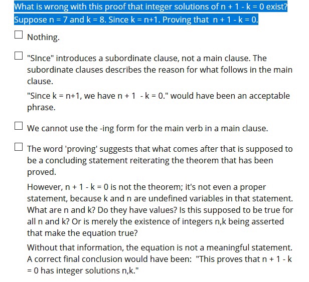 Solved What is wrong with this proof that integer solutions