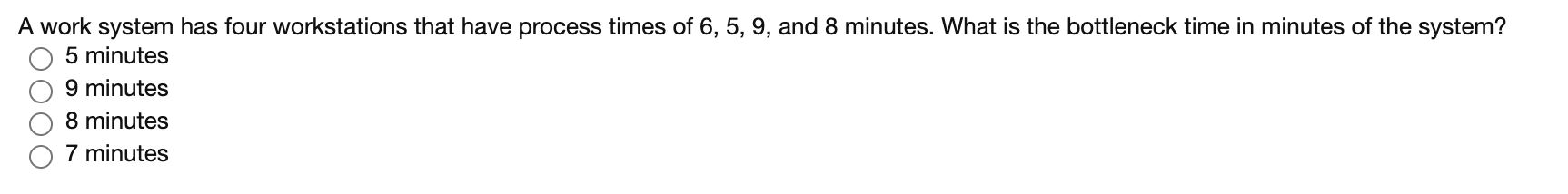 Solved A work system has four workstations that have process | Chegg.com