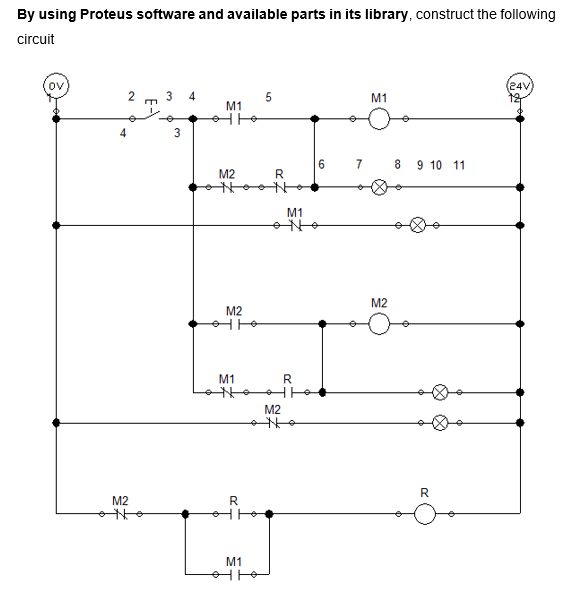 By using Proteus software and available parts in its | Chegg.com