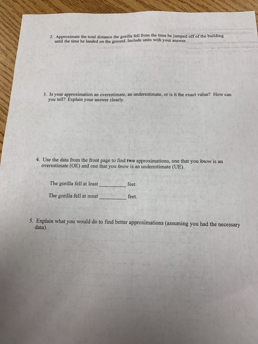 Math 154-Intreduetion to Chapter 5 Activity 1 - The | Chegg.com
