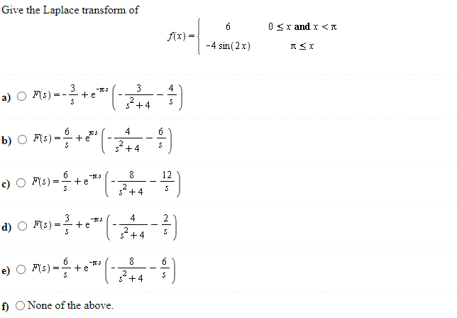 Solved Give the Laplace transform of 0 | Chegg.com